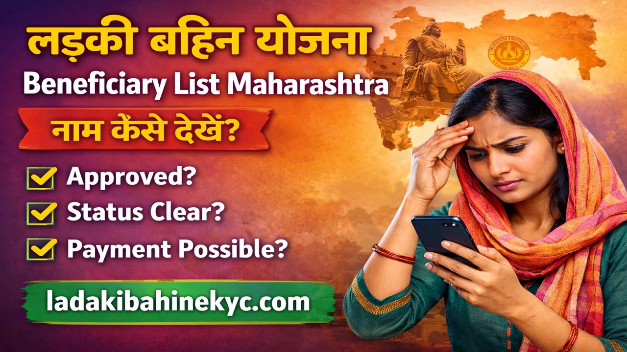 Ladaki Bahin Yojana Beneficiary List Maharashtra thumbnail ladakibahinekyc.com